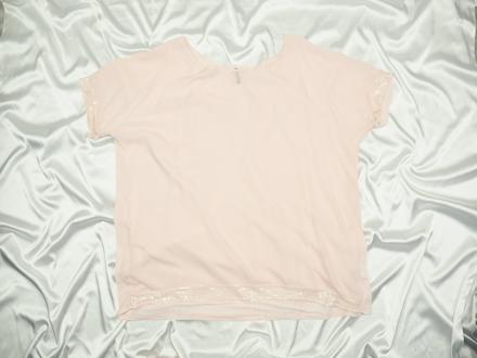 Kvalitná ružové tričko laura torelli, 46