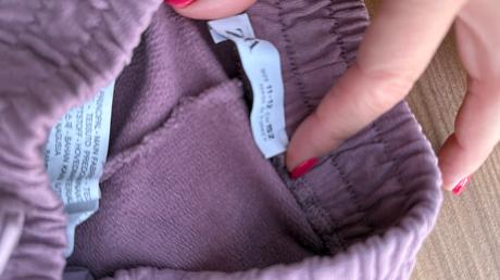 Padákové nohavice zara 152 fial-sive, zara,152