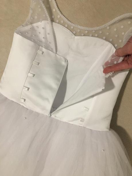 Exkluzívne dlhé biele šaty na prijimanie, svadbu, 128 / 134 / 140 / 146