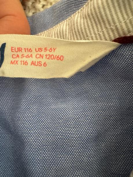 Krásna košeľa modrej farby h&m, h&m,116