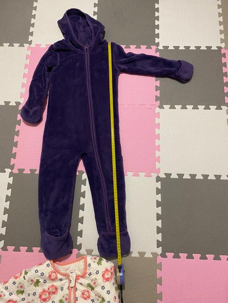 Teplý huňatý overal s kapucňou, lupilu,86
