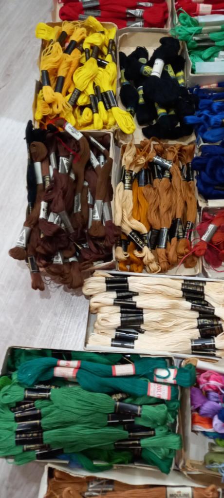 Bavlnky na vyšívanie,