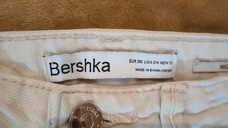 Denimové nohavice, bershka,36