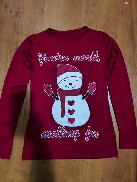 Tričko so snehuliakom, s