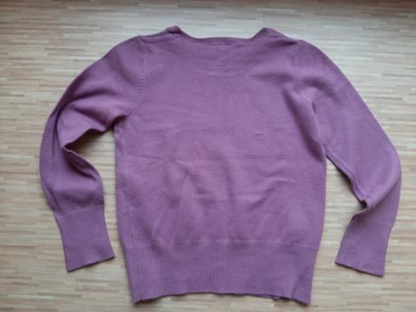 Fialovy tenky svetrik, benetton,104