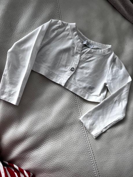 Monnalisa crop svetrik - bolerko na šaty vel. 5, monnalisa,110