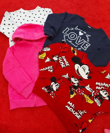 Mikina minnie h&m + 3 grátis, h&m,122