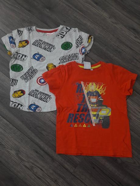 Chlapčenské tričká s krátkym rukávom(2ks) v.116, 116