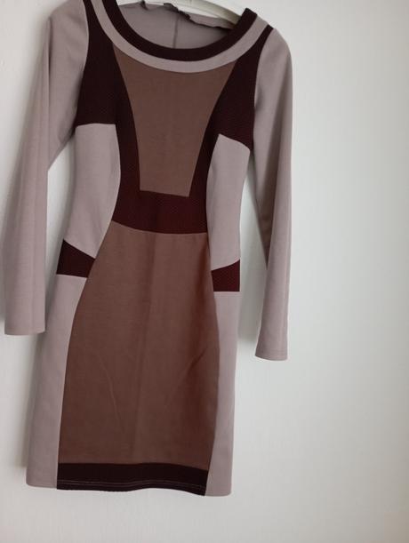 Šaty hnedých odtieňov, xs