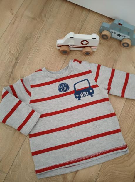 Chlapčenská mikina s autom tepla, vel.74-80, f&f,74