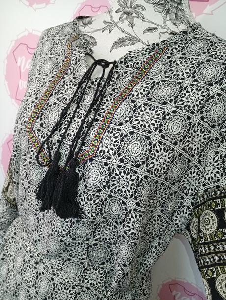 Ľahké letné šaty a vreckami / tunika, l / m