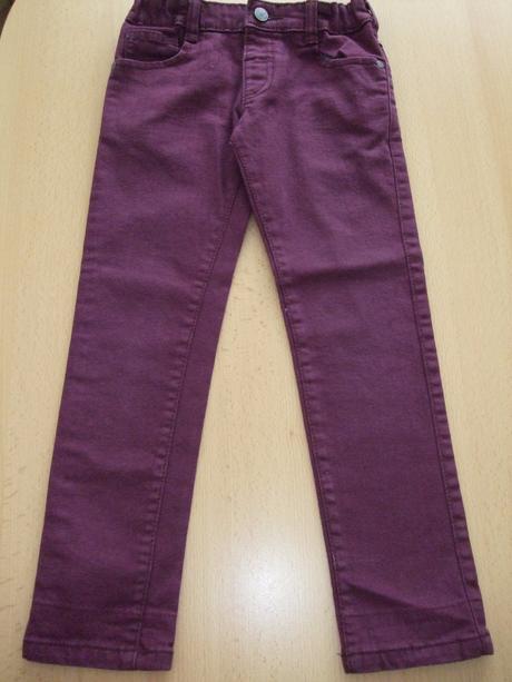 Džínsy slivkovej farby m&s , marks & spencer,116