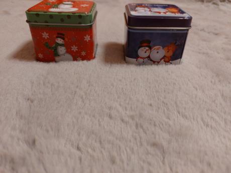 Plechové vianočné dózy, 