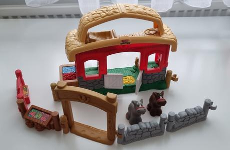 Dodávka so zvieratkami, veselá farma, kufor, 