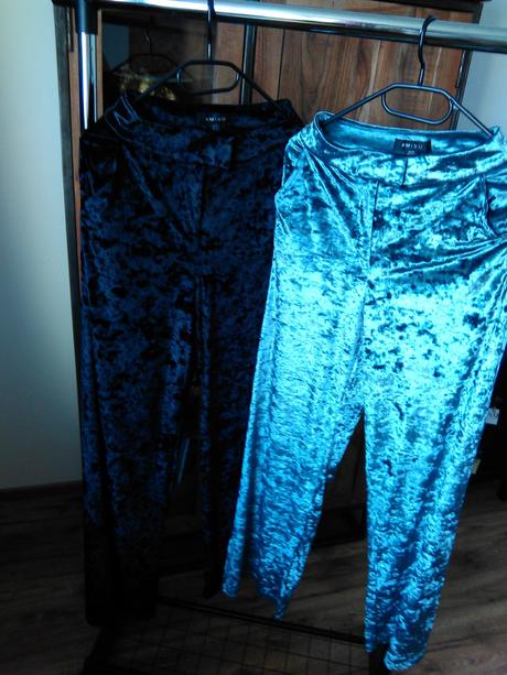 Zamatové culotte nohavice, amisu,s