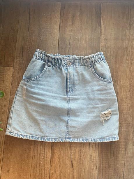 Trendy riflova pohodlna sukňa top stav ju že, 164