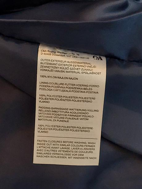 Dievčenská bunda, c&a,140