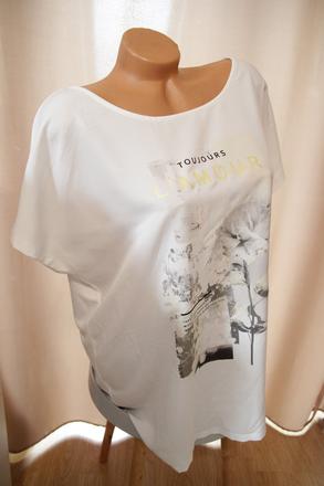 Biely vzorovaný top, xxl, xxl