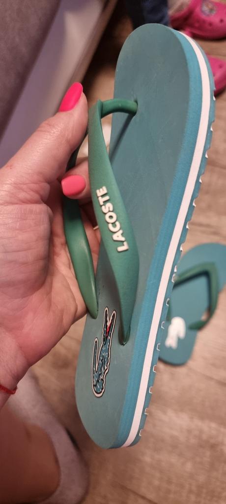 Šľapky/ žabky/ flip flop lacoste, lacoste,34