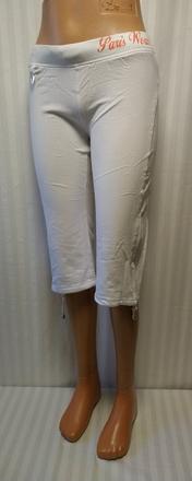 Dámske biele elastické trištvrťáky, kleopatra, s, s