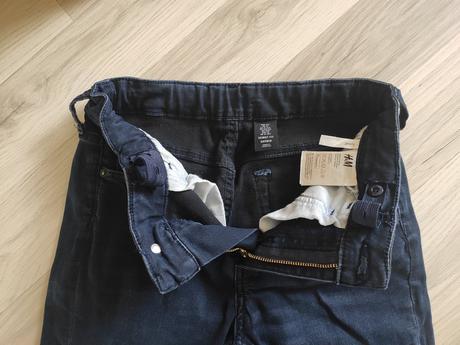 Rifle tmavomodré chalanske, h&m,152