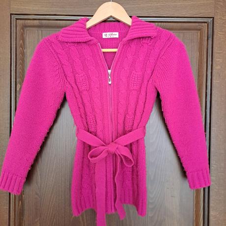 Pletený tmavoružový sveter č.146, 146