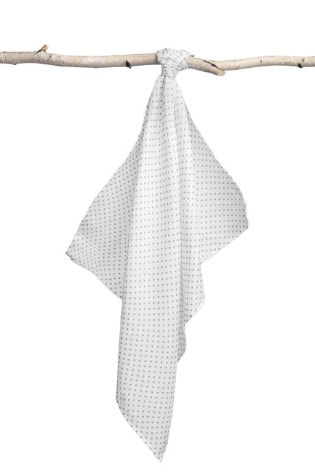 Sensillo mušelínová plienka šedé bodky 70x80 cm,