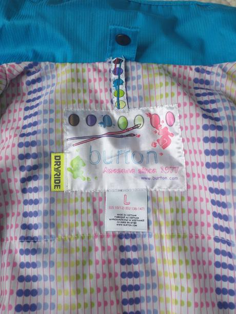 Detska lyziarska snowboard bunda burton 10-12, burton,146