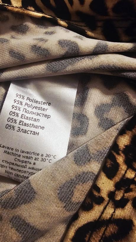 Tigrované leopardiwe tričko s dlhým rukávom, m