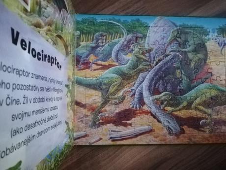 Puzzle kniha s dinosaura i, 