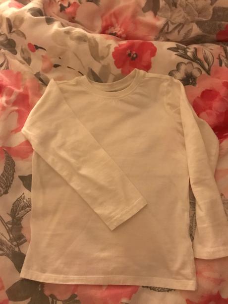 Biele tricko top stav, 122