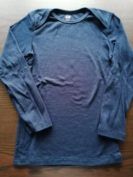 Modré basic triko, h&m,104