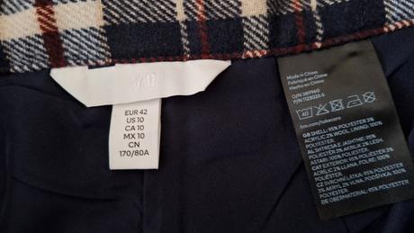 Teplá krátka sukňa, h&m,40