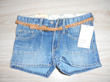 Riflové kraťasy zn. h&m+pošta zdarma, h&m,104
