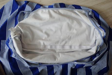 Modro biele plavky s volánikmi shein, v. xl/xxl, xl