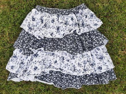 Zľava. sukňa volánová velk. 158/164., 158