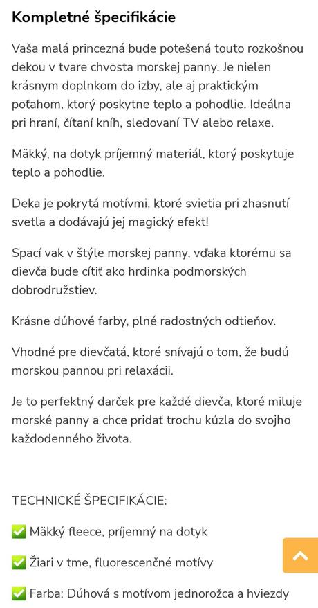 Svietiaca deka morská panna,