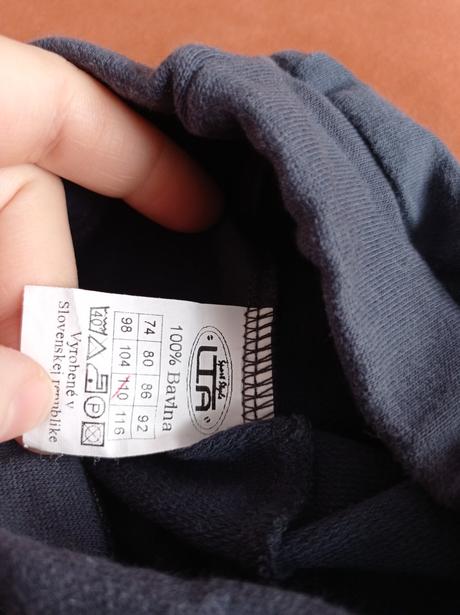 Tepláky lta slovenský výrobok, 110