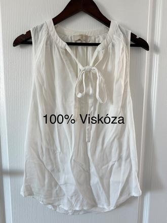 Biela vzdušná blúzka cream so zaväzovaním, xs
