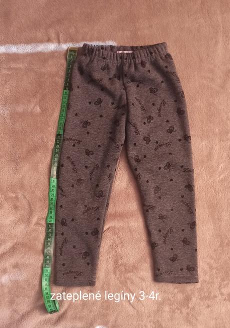 Zateplené legíny 3-4 roky, 104