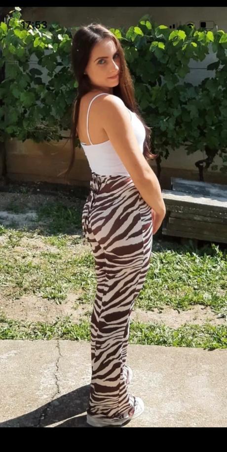 Elastické zvonové nohavice, bershka,xs