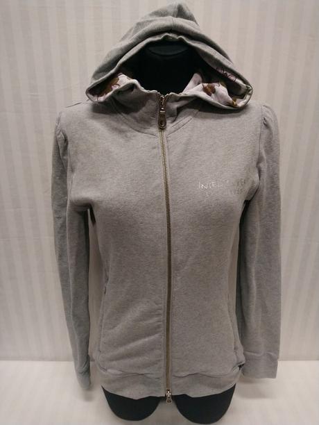 Dámska sivá mikina na zips s kapucňou, chiemsee, m, m