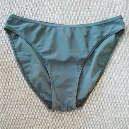 Plavky spodok - olivova khaki, s