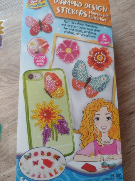 Nalepovacie obrázky - motýle a kvety, 