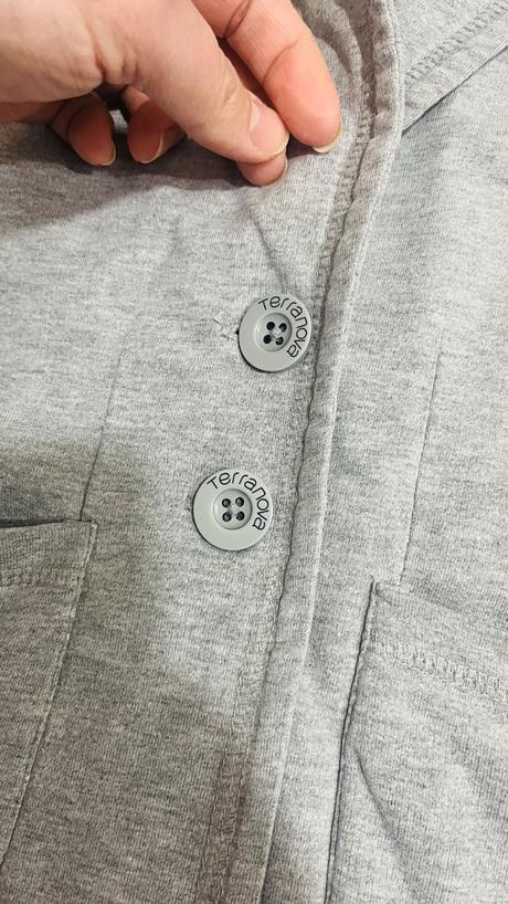 Sivé teplakove sako l, terranova,l