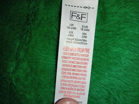 Mikina vianočná, f&f,98