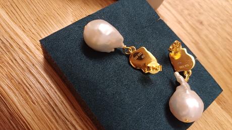 Luxusné extravagantné perlové náušnice,