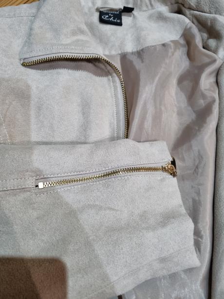 Semišové kvalitné sako top nový stav, l