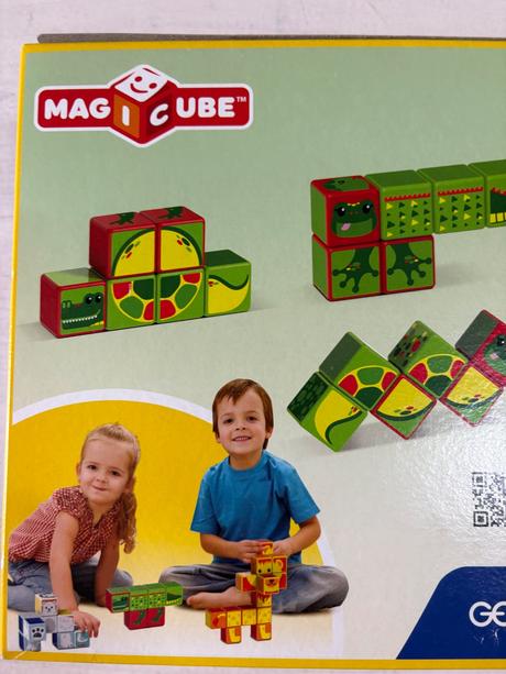 Geomag magneticke kocky pri rieke - krikodil,