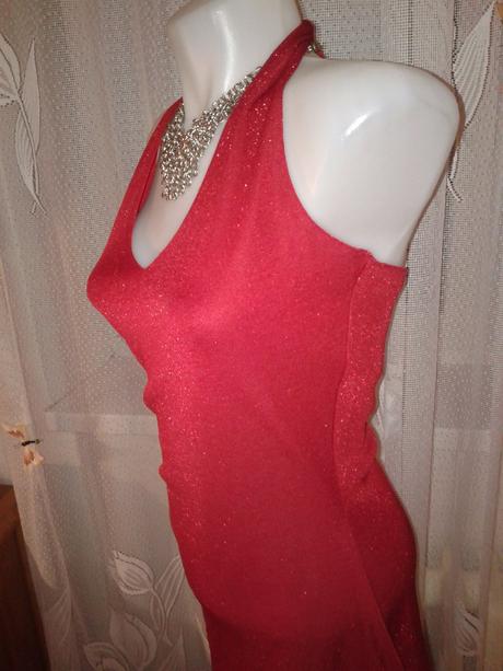 Červené šaty h&m veľ.38, h&m,s